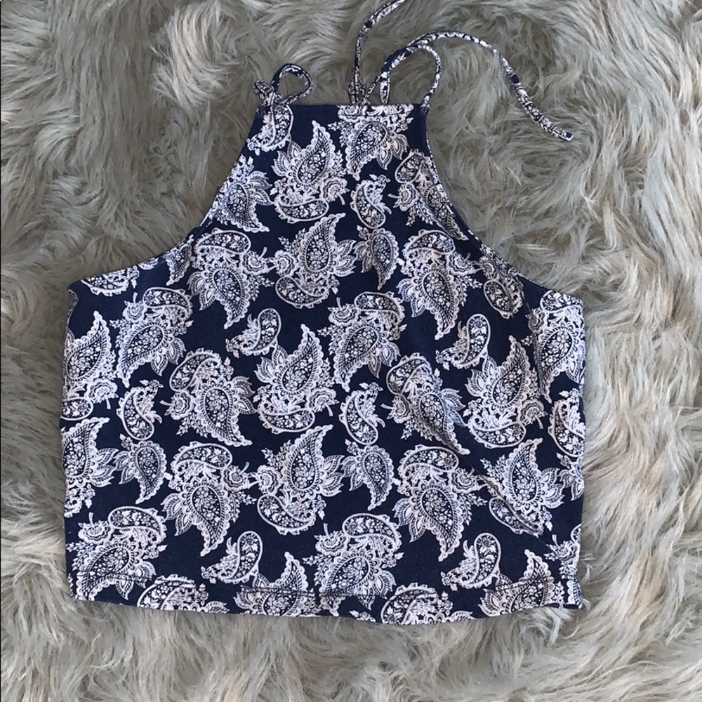 Charlotte Russe Paisley Top